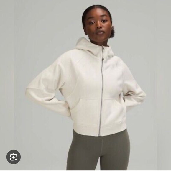 Lululemon Scuba Oversized Full Zip - White Opal - Picture 1 of 4